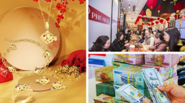 Giá vàng tăng 2 triệu đồng/lượng, bạc nhích nhẹ trong ngày Valentine