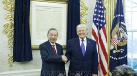Tổng Bí thư Tô Lâm gặp Tổng thống Hoa Kỳ Donald Trump