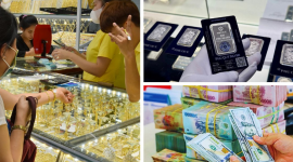 Giá vàng tăng mạnh, bạc áp sát mốc 90 triệu đồng/kg