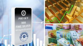 Giá vàng bạc cùng tăng mạnh