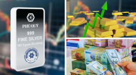 Giá vàng bứt tốc vượt mốc 180 triệu đồng, bạc tăng nhẹ