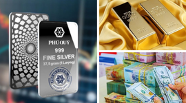Giá vàng tiến sát 180 triệu đồng/lượng, bạc bật tăng mạnh cuối tuần