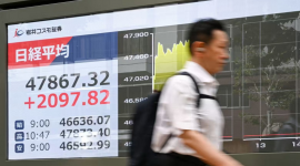 Chứng khoán châu Á giảm mạnh do lo ngại kinh tế đình lạm