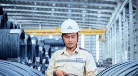 Hòa Phát, Việt Ý, Việt Đức,... lại đồng loạt điều chỉnh giá thép, tăng mạnh nhất từ đầu năm