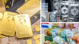 Giá vàng “bốc hơi” 5 triệu đồng/lượng, bạc hạ nhiệt