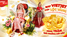 Bay Vietjet đầu năm, rước lộc vàng may mắn