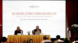 ĐHĐCĐ VNDIRECT 2026: Chủ tịch Phạm Minh Hương nói về giai đoạn "đi chậm lại", đặt mục tiêu lãi hơn 3.000 tỷ đồng