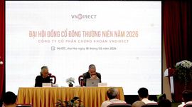 ĐHĐCĐ VNDIRECT 2026: Chủ tịch Phạm Minh Hương nói về giai đoạn "đi chậm lại", đặt mục tiêu lãi hơn 3.000 tỷ đồng