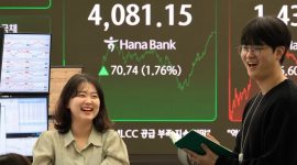 KOSPI lập đỉnh mới nhờ cổ phiếu AI và bán dẫn tăng mạnh