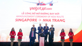 Vietjet mở đường bay Nha Trang – Singapore trước sự chứng kiến của Tổng Bí thư, Chủ tịch nước Tô Lâm