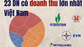 23 doanh nghiệp lớn nhất Việt Nam thu về gần 3,8 triệu tỷ đồng: 4 ông lớn nhà nước chiếm gần một nửa