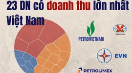 23 doanh nghiệp lớn nhất Việt Nam thu về gần 3,8 triệu tỷ đồng: 4 ông lớn nhà nước chiếm gần một nửa
