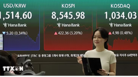 Hàn Quốc: Chỉ số KOSPI vượt qua 9.000 điểm, kỳ vọng sớm cán mốc 10.000 điểm