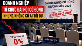 Độc lạ: công ty có doanh thu bằng 0, không ai đến dự đại hội cổ đông, giá cổ phiếu 1.300 đồng