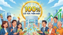 Một công ty chốt ngày trả cổ tức tiền mặt 100%