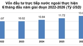 6 tháng đầu năm 2026: Tổng vốn đầu tư của Việt Nam ra nước ngoài gấp 2,5 lần cùng kỳ năm trước