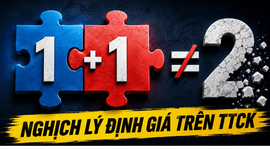 Nghịch lý định giá trên thị trường chứng khoán: 1+1 không bằng 2!
