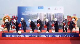 Trellia Cove tại Mizuki Park chính thức cất nóc sau hơn 1 năm thi công