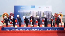Trellia Cove tại Mizuki Park chính thức cất nóc sau hơn 1 năm thi công