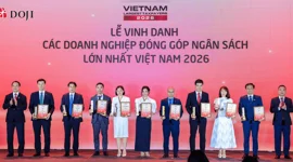 DOJI nhận vinh danh Top 7 doanh nghiệp phân phối – bán lẻ tư nhân nộp ngân sách Nhà nước lớn nhất Việt Nam năm 2026