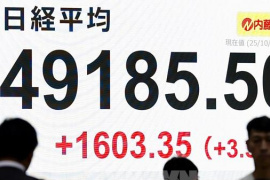 Triển vọng mở cửa chính phủ Mỹ tạo đà tăng cho chứng khoán châu Á