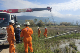 EVNGENCO3 huy động lực lượng hỗ trợ khẩn cấp miền Trung sau bão số 12 và 13