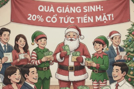 Một công ty ‘phát quà’ Giáng sinh bằng cổ tức tiền mặt 20%