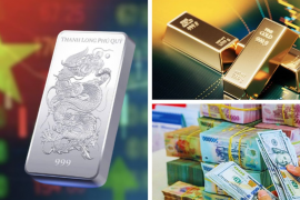 Giá bạc vượt mốc 77 triệu đồng/kg, vàng tăng nhẹ