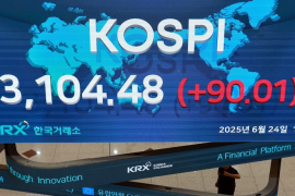 Chứng khoán châu Á tăng nhờ đà phục hồi của Phố Wall