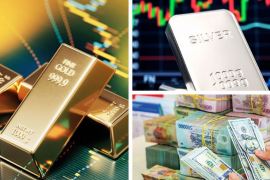 Giá vàng và bạc cùng giảm nhẹ
