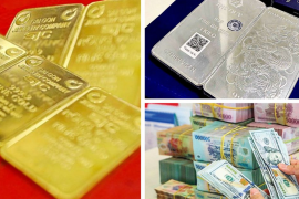 Giá vàng và bạc tiếp tục xuống dốc