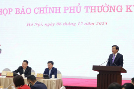 Họp báo Chính phủ tháng 11/2025: Kinh tế – xã hội duy trì đà phục hồi, quyết liệt khắc phục hậu quả bão lũ