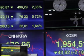 Chứng khoán châu Á hầu hết đi xuống phiên đầu tuần