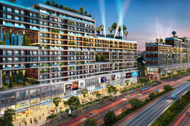 Trục Tôn Đức Thắng (25B) hình thành cụm thương mại sầm uất khi Sân bay Long Thành hoạt động