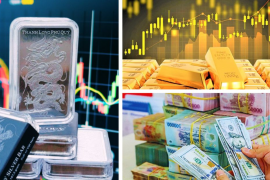 Giá vàng bạc cùng tăng mạnh