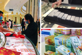 Giá vàng “rớt” hơn 10 triệu đồng/lượng, bạc hạ nhiệt