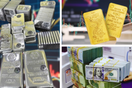 Giá bạc vượt mốc 84 triệu đồng/kg