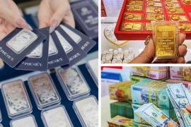 Giá vàng giảm nhẹ, bạc tiếp đà đi lên