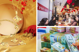 Giá vàng tăng 2 triệu đồng/lượng, bạc nhích nhẹ trong ngày Valentine