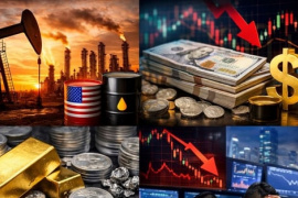 Thị trường ngày 2/2: Tâm lý bất an bao trùm, áp lực chốt lời đè nặng lên vàng, bạc; dầu và ngoại hối phản ứng trước chính sách tiền tệ