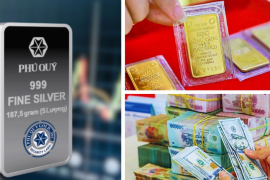Vàng bật tăng 700.000 đồng, bạc vượt mốc 90 USD