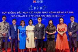 VinaCapital, Dragon Capital, KIM… loạt quỹ lớn ký hợp đồng đặt mua cổ phần phát hành riêng lẻ SHB