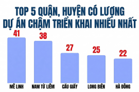 Bóc 341 dự án "đắp chiếu" tại Hà Nội: Mê Linh dẫn đầu số lượng dự án, hàng loạt doanh nghiệp đình đám Viglacera, Geleximco, Nam Cường, Sudico...bị điểm tên