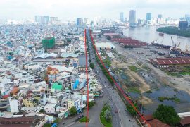 Đề xuất mở rộng đường Nguyễn Tất Thành đồng bộ đường sắt Bến Thành