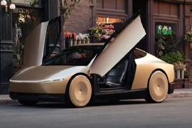 Tesla thử nghiệm xe taxi tự hành Cybercab không vô lăng