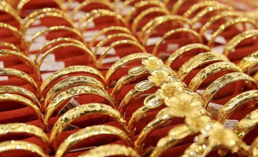 Giá vàng trong nước bất ngờ tăng mạnh phiên cuối tuần
