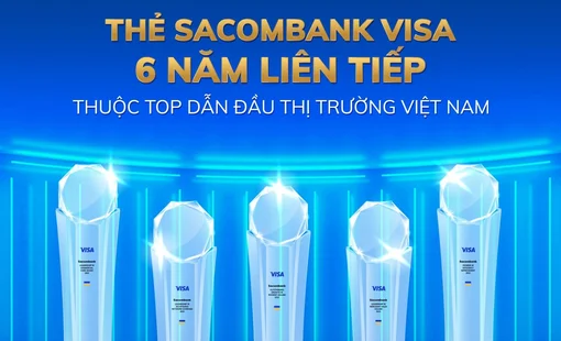 Sacombank nhận liên tiếp 5 giải thưởng danh giá từ Visa