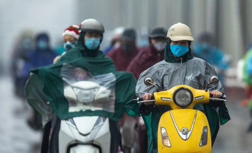 Miền Bắc mưa lạnh vào cuối tuần