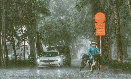 Cuối tuần nhiều vùng trên cả nước có mưa lớn