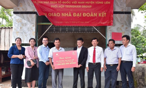 Trungnam Group góp sức xây gần 1.300 căn nhà cho bà con nghèo Vĩnh Long